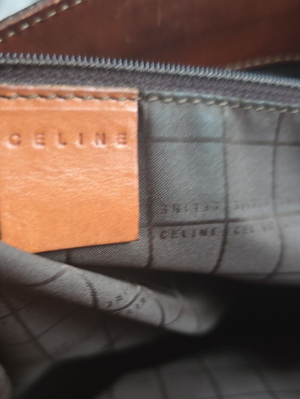 Celine Brown Monogram Tote Bag - Picture 9 of 14